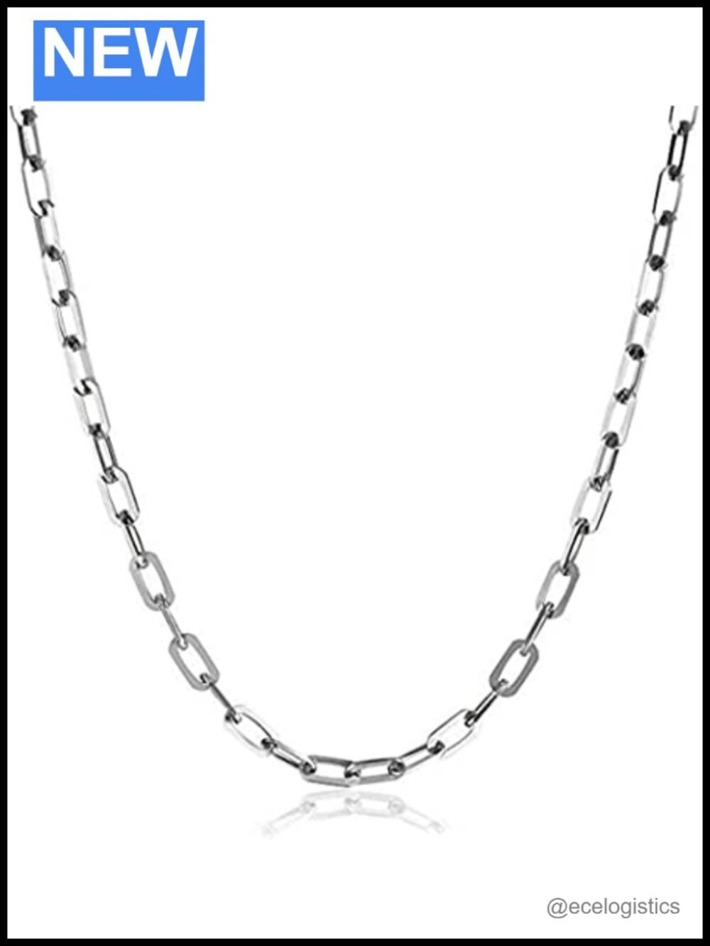 Sterling Silver Mariner Anchor Link Chain Necklace 4.5MM Italian